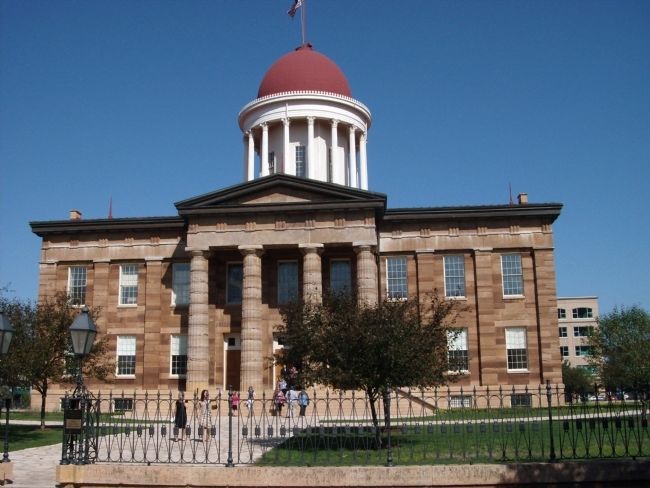 The Old State Capitol - - Springfield, Illinois image. Click for full size.