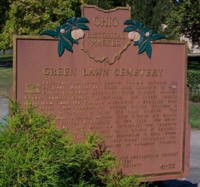 Green Lawn Cemetery Marker (Side A) image. Click for full size.