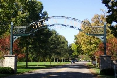 Green Lawn Cemetery Entrance. Click for full size. Green Lawn Cemetery Entrance image. Click for full size.