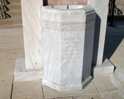 Lower View - World War II War Memorial Marker. Click for full size. Lower View - World War II War Memorial Marker image. Click for full size.