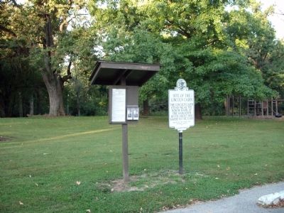Long View - Site of the Lincoln Cabin Marker image. Click for full size.