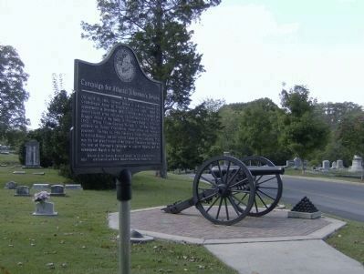 Campaign for Atlanta: Johnston's Review Marker With Cannon image. Click for full size.