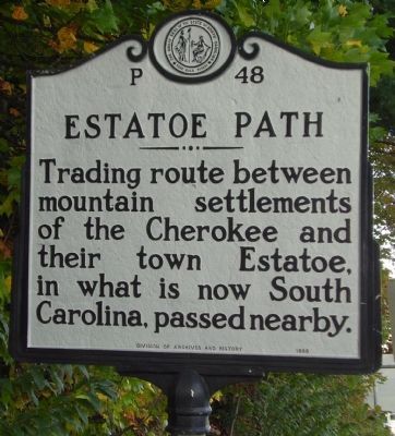 Estatoe Path Marker. Click for full size. Estatoe Path Marker image. Click for full size.