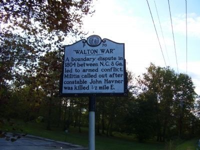 Walton War Marker image. Click for full size.