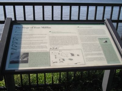 The Siege of Fort Mifflin Marker image. Click for full size.