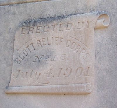 Scott Relief Corps No. 18 (south side of monument) image. Click for full size.