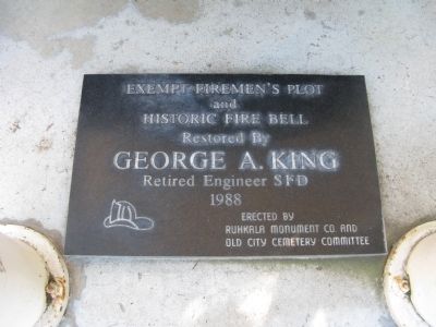 Plaque Located Under the Bell image. Click for full size.