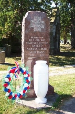 Company D, 2nd Ohio Volunteer Infantry Monument image. Click for full size.