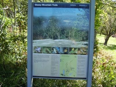 Glassy Mountain Trails Marker. Click for full size. Glassy Mountain Trails Marker image. Click for full size.