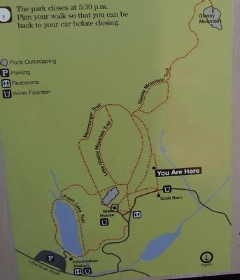 Glassy Mountain Trail Map. Click for full size. Glassy Mountain Trail Map image. Click for full size.