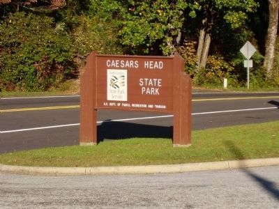 Caesers Head State Park Entrance. Click for full size. Caesers Head State Park Entrance image. Click for full size.