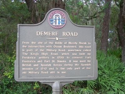 Demere Road Marker image. Click for full size.