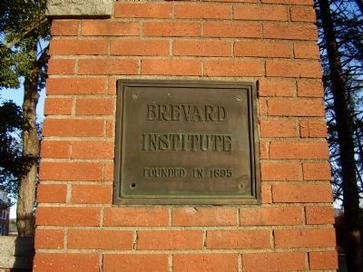 Brevard Institute 1895. Click for full size. Brevard Institute 1895 image. Click for full size.