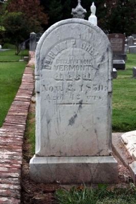 Only Marked Burial Site image. Click for full size.