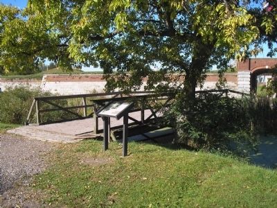Marker at Fort Mifflin. Click for full size. Marker at Fort Mifflin image. Click for full size.