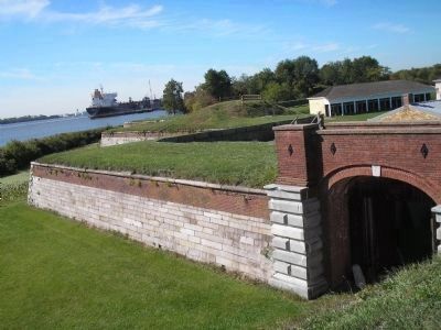 Fort Mifflin's Walls and Main Gate. Click for full size. Fort Mifflin's Walls and Main Gate image. Click for full size.