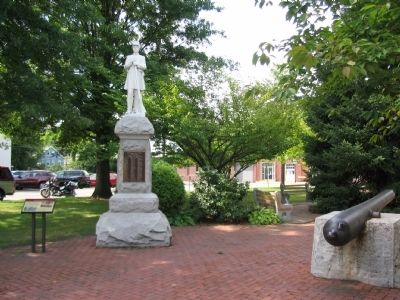 The Marker, Monument, and Cannon. Click for full size. The Marker, Monument, and Cannon image. Click for full size.