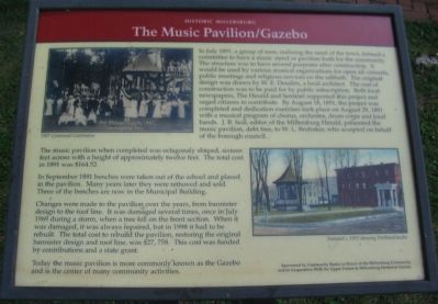 The Music Pavilion / Gazebo Marker image. Click for full size.
