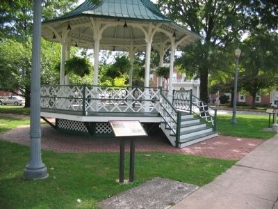 The Music Pavilion / Gazebo and Marker image. Click for full size.
