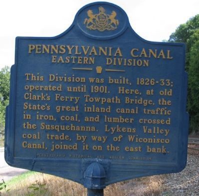 Pennsylvania Canal Marker. Click for full size. Pennsylvania Canal Marker image. Click for full size.