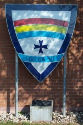 166th Infantry Regiment Insignia Shield and Marker image. Click for full size.