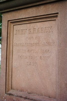 John Rarey Grave Marker in Groveport Cemetery image. Click for full size.
