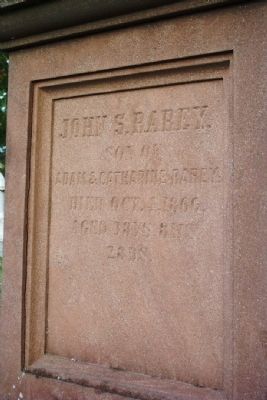 John S. Rarey Grave Marker in Adjoining Groveport Cemetery. Click for full size. John S. Rarey Grave Marker in Adjoining Groveport Cemetery image. Click for full size.