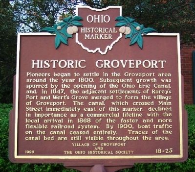 Historic Groveport Marker image. Click for full size.