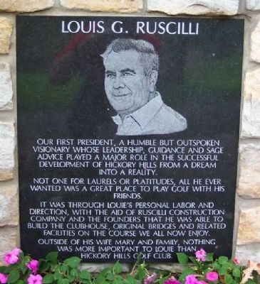 Nearby Louis G. Ruscilli Informational Marker image. Click for full size.