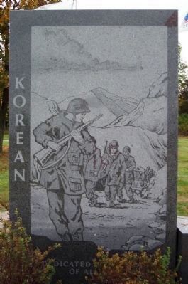 Korean War Engraving. Click for full size. Korean War Engraving image. Click for full size.