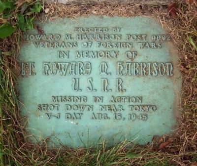 Howard M. Harrison Dedication Marker. Click for full size. Howard M. Harrison Dedication Marker image. Click for full size.