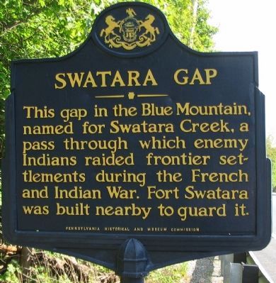 Swatara Gap Marker image. Click for full size.