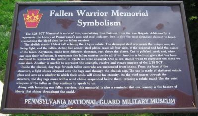 Memorial Symbolism Panel image. Click for full size.