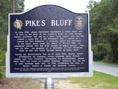 Pike's Bluff Marker image. Click for full size.
