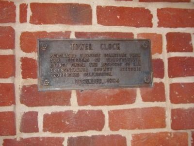 Transylvania County Courthouse Clock. Click for full size. Transylvania County Courthouse Clock image. Click for full size.