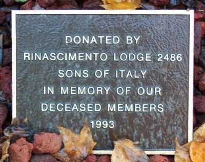 Rinascimento Lodge 2486 Sons of Italy Marker image. Click for full size.
