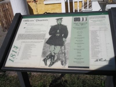 Officers’ Quarters Marker. Click for full size. Officers’ Quarters Marker image. Click for full size.