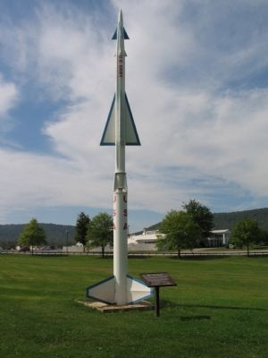 Nike "Ajax" Missile and Marker image. Click for full size.