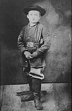 Sergeant John L. Clem, 1863 image. Click for full size.