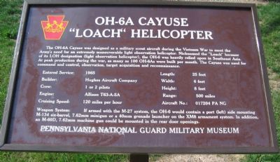 Former OH-6A Cayuse Marker image. Click for full size.