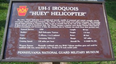 Former UH-1 Iroquois Marker image. Click for full size.