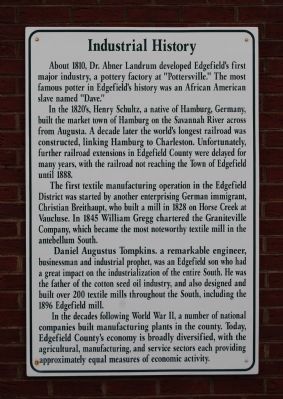 Industrial History Marker image. Click for full size.