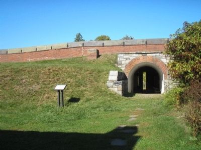 Marker at Fort Mifflin. Click for full size. Marker at Fort Mifflin image. Click for full size.