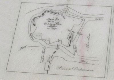 Map of Fort Mifflin from Marker. Click for full size. Map of Fort Mifflin from Marker image. Click for full size.