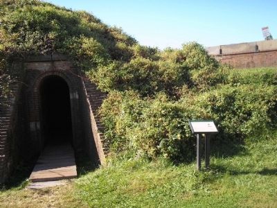 Marker at Fort Mifflin. Click for full size. Marker at Fort Mifflin image. Click for full size.