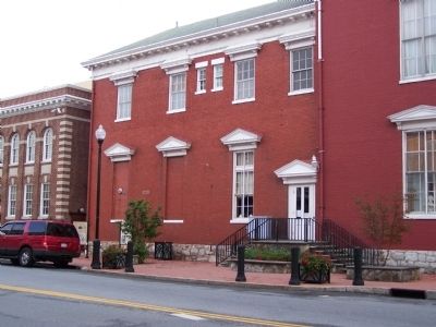 Original Charles Town Courthouse. Click for full size. Original Charles Town Courthouse image. Click for full size.
