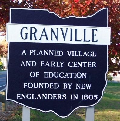 Granville Corporate Limit Marker. Click for full size. Granville Corporate Limit Marker image. Click for full size.