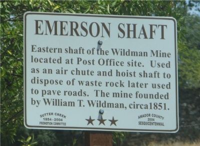 Emerson Shaft Marker. Click for full size. Emerson Shaft Marker image. Click for full size.