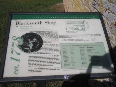 Blacksmith Shop Marker. Click for full size. Blacksmith Shop Marker image. Click for full size.