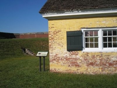 Marker at Fort Mifflin. Click for full size. Marker at Fort Mifflin image. Click for full size.